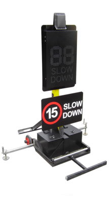 mobile speed sign trolley