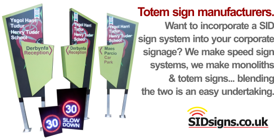 corporate speed sign systems