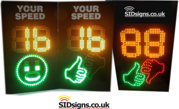 thumbs up thumbs down speed signs
